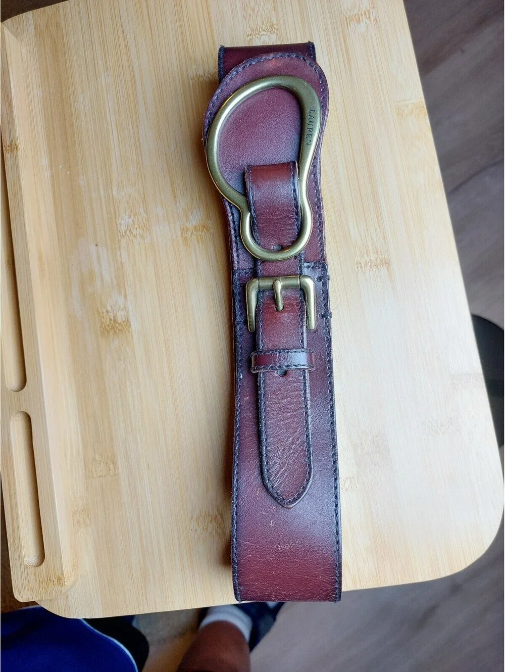 Vintage Ralph Lauren Equestrian Hoof Pick Belt XL
